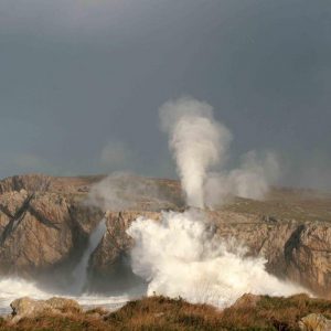 Bufones de Llanes en plena actividad